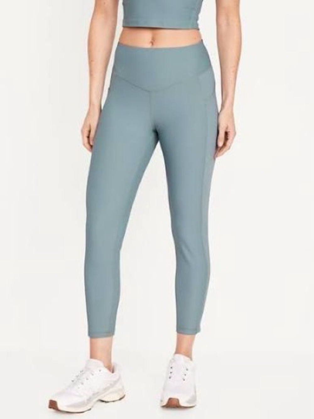 Old Navy High-Waisted PowerSoft Ribbed 7/8 Leggings